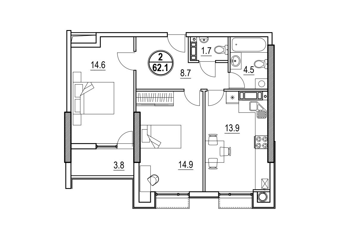 apartament 62.1